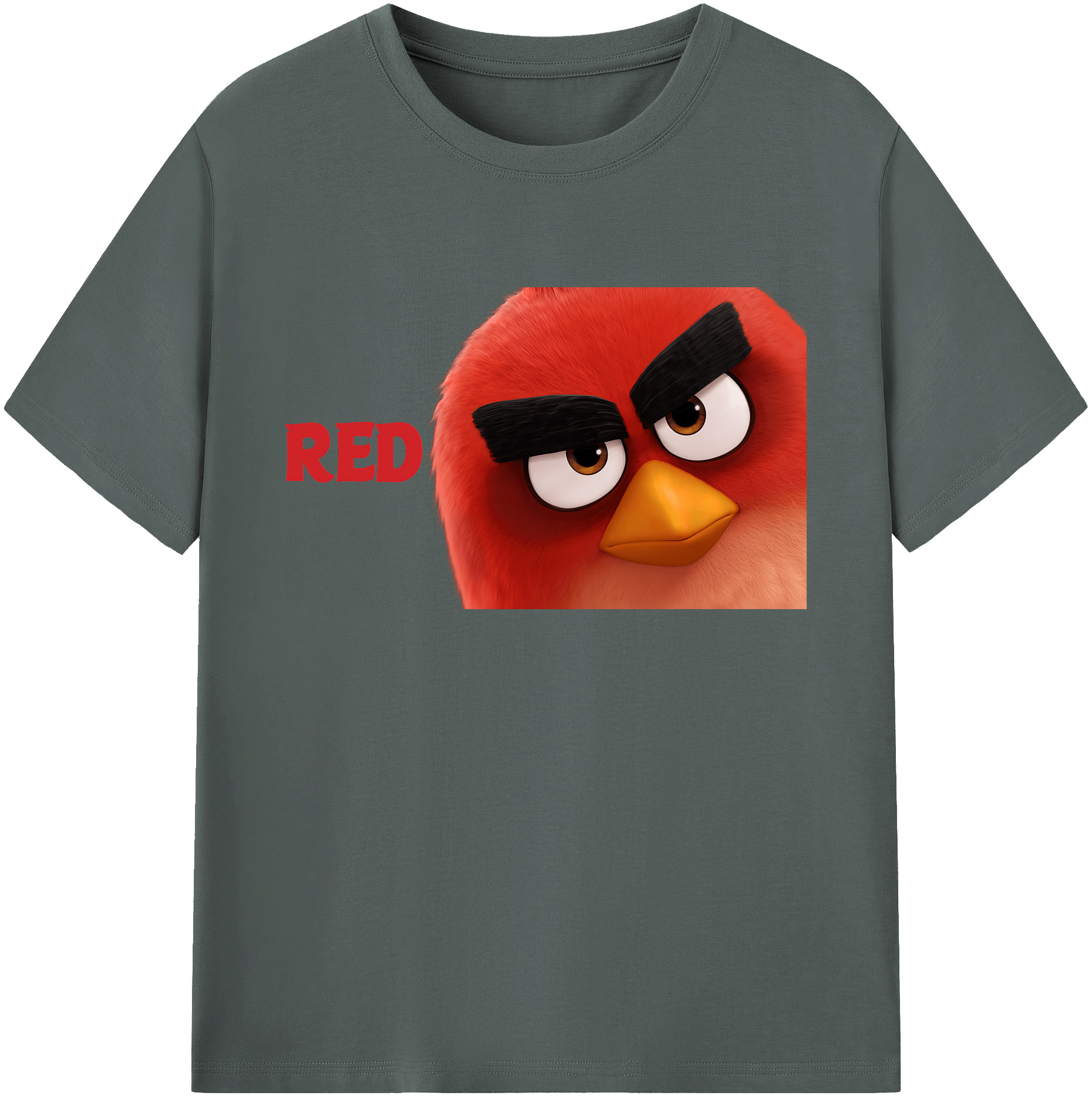 （画像用） Angry Birds アングリーバード 綿100％ メンズ半袖Tシャツ｜肌触りやわらか＆通気性